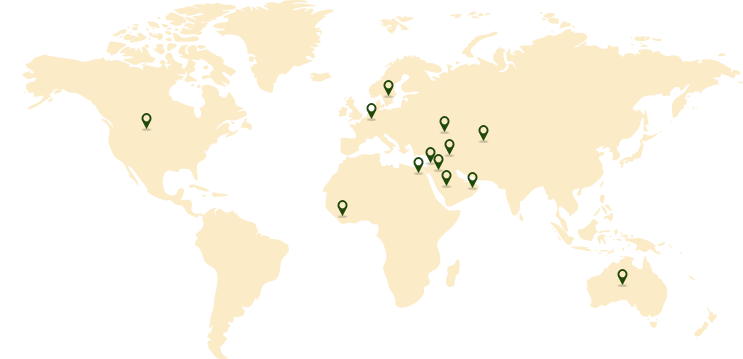 Global Presence map of Anverally & Sons (Pvt) Ltd