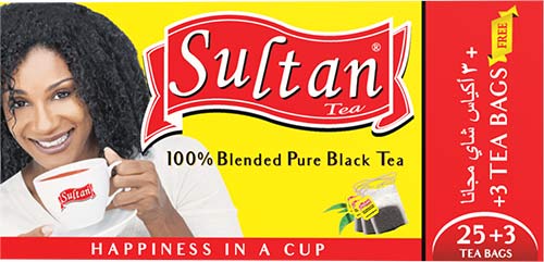 Sultan Black Tea Box 25 Single Chamber Tea Bags