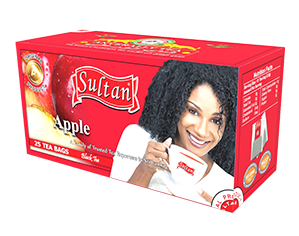A box of Apple Flavored Tea Bags by Anverally Sultan