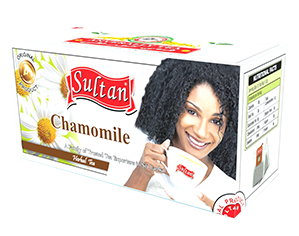 A box of Sultan Chamomile Tea Bags by Anverally