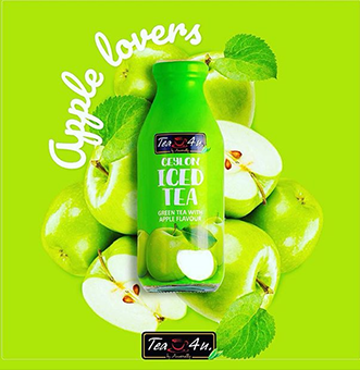 Tea4U Green Iced tea with Apple flavor by Anverally