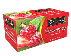 Strawberry Ceylon Tea by Tea4U brand by Anverally