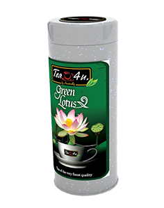 Green Lotus Tea tin from Tea 4U brand by Anverally